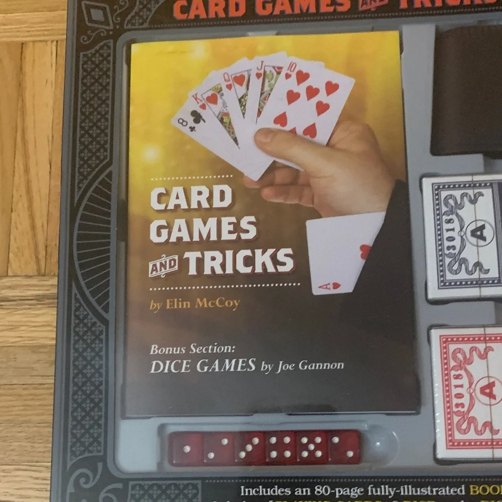 NIB Tricks Set / Card Games with 80-page Fully-Illustrated Book